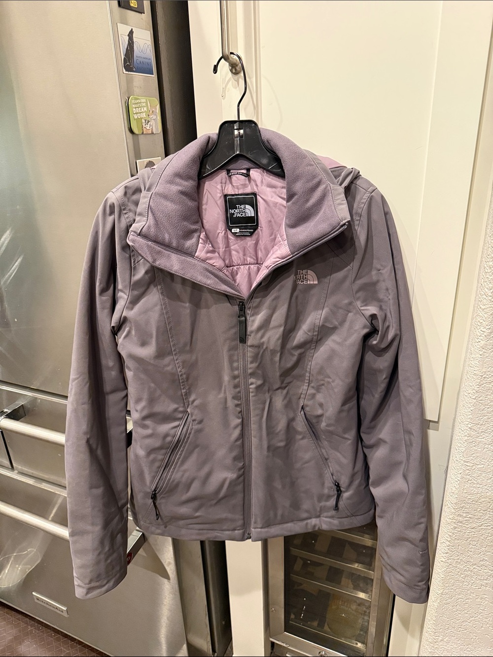 The North Face Women's Lavender-Gray Insulated Utility Jacket